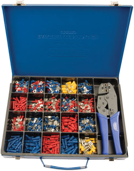 Draper Expert 56383 Ratchet Crimping Tool and Terminal Kit