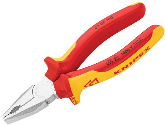 Knipex 03 06 160 SB VDE Combination Pliers 160mm