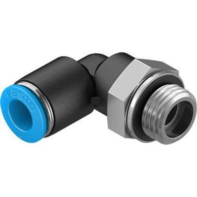 FESTO 186120 L-piece for 8mm Pipe G1/4" thread 1pc FESTO 186120 L-piece for 8mm Pipe G1/4" thread 1pc