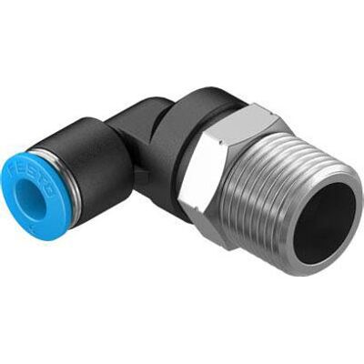 FESTO 190660 L-piece 6 mm Pipe R3/8 thread 1pc QSL series FESTO 190660 L-piece 6 mm Pipe R3/8 thread 1pc QSL series