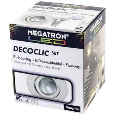 Megatron MT75404 - LED Recessed Spotlight - 2800K, 6W, GU10 & GU5.3 Megatron MT75404 - LED Recessed Spotlight - 2800K, 6W, GU10 & GU5.3