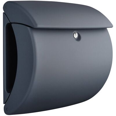 Burg Wächter Pearl Letterbox - Granite Grey - Wall Mount - Mailbox Burg Wächter Pearl Letterbox - Granite Grey - Wall Mount - Mailbox