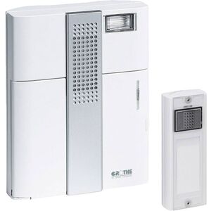 Grothe 43400 Mistral 600 Wireless Doorbell with 12 Motif Cards Lon... Grothe 43400 Mistral 600 Wireless Doorbell with 12 Motif Cards Lon...
