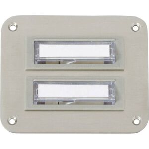 Heidemann 70143 Bell Panel 2x Stainless Steel 2 Contacts 24V/1A Heidemann 70143 Bell Panel 2x Stainless Steel 2 Contacts 24V/1A
