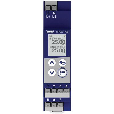Jumo 00721265 Digital Thermostat - Pt100, KTY, 230V Jumo 00721265 Digital Thermostat - Pt100, KTY, 230V