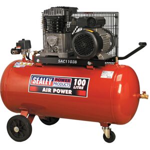 Sealey SAC1103B 100L Air Compressor - Professional 3hp Belt Drive Sealey SAC1103B 100L Air Compressor - Professional 3hp Belt Drive