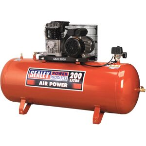 Sealey SAC1203B Compressor 200ltr Belt Drive 3hp with Cast Cylinders Sealey SAC1203B Compressor 200ltr Belt Drive 3hp with Cast Cylinders