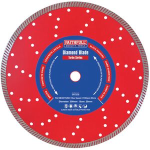 Faithfull GPT30020 Turbo Cut Diamond Blade 300 x 20mm Faithfull GPT30020 Turbo Cut Diamond Blade 300 x 20mm