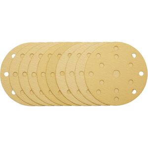 Draper 08477 Gold Sanding Discs-Hk&Loop 150mm 320 Grit15 Dust Extr... Draper 08477 Gold Sanding Discs-Hk&Loop 150mm 320 Grit15 Dust Extr...