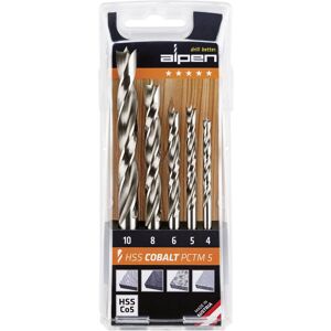 Alpen 0063300005100 Wood Drill Bit Set 5 pcs 5% Cobalt 4-10 mm Range Alpen 0063300005100 Wood Drill Bit Set 5 pcs 5% Cobalt 4-10 mm Range