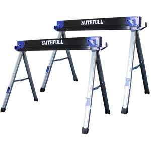Faithfull FAISH1055 Folding Sawhorse - Pair Faithfull FAISH1055 Folding Sawhorse - Pair