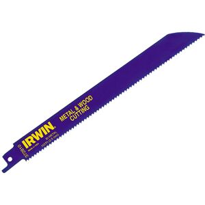 Irwin IRW10504141 Sabre Saw Blade 810R - Metal & Wood - 200mm - Pack of 25 Irwin IRW10504141 Sabre Saw Blade 810R - Metal & Wood - 200mm - Pack of 25