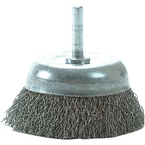 Lessmann 430.133.07 DIY Cup Brush with Shank 75mm, 0.35 Steel Wire Lessmann 430.133.07 DIY Cup Brush with Shank 75mm, 0.35 Steel Wire