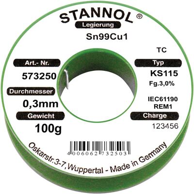 Stannol Stanno senza piombo Bobina - Solder Wire Stannol Stanno senza piombo Bobina - Solder Wire