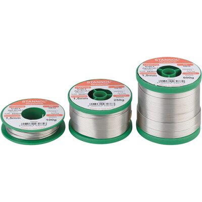 Stannol HS10 2510 Solder Wire - Lead-Free, 250g, 1mm Stannol HS10 2510 Solder Wire - Lead-Free, 250g, 1mm