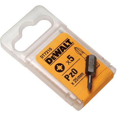 DeWalt DT7232-QZ Torsion Screwdriver Bits PH2 - 25mm Pack of 5 DeWalt DT7232-QZ Torsion Screwdriver Bits PH2 - 25mm Pack of 5