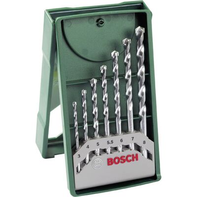 Bosch Mini-X-Line Drill Bit Set - Masonry - 7 pcs Bosch Mini-X-Line Drill Bit Set - Masonry - 7 pcs