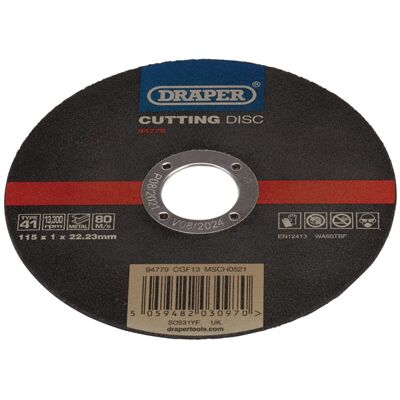 Draper 94778 Metal Cutting Discs - 355mm, 3mm Thick Draper 94778 Metal Cutting Discs - 355mm, 3mm Thick