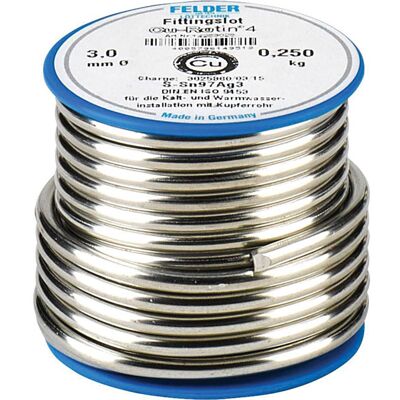 FELDER LÖTTECHNIK ISO-Core Clear SAC305 Solder Wire - 0.10 kg - 0.75 mm - Electronics FELDER LÖTTECHNIK ISO-Core Clear SAC305 Solder Wire - 0.10 kg - 0.75 mm - Electronics