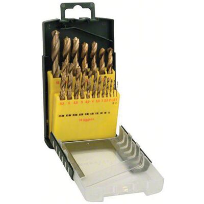 Bosch HSS-R Diamond drill bit 19 pcs - Drill Bit Set for Metal Bosch HSS-R Diamond drill bit 19 pcs - Drill Bit Set for Metal