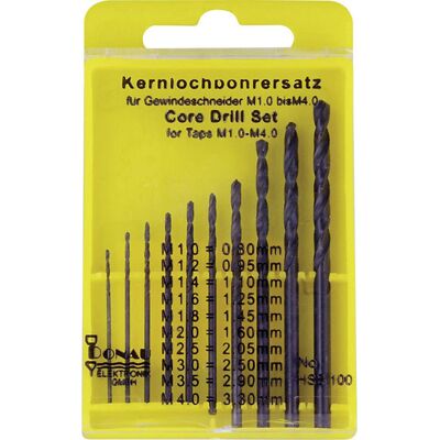 Donau Electronic Drill Bit Set - M1-M4, 10 pcs, Multicolored - Drilling Tools Donau Electronic Drill Bit Set - M1-M4, 10 pcs, Multicolored - Drilling Tools
