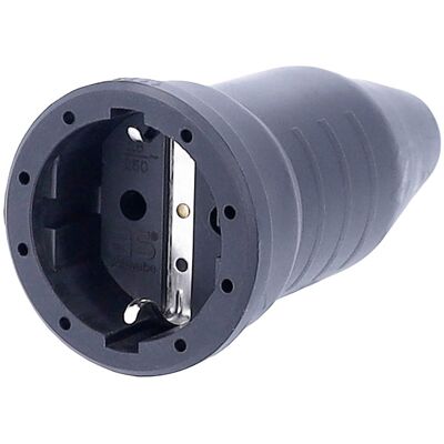 AS Schwabe 62291 solid rubber coupling 230V red mains power connector AS Schwabe 62291 solid rubber coupling 230V red mains power connector