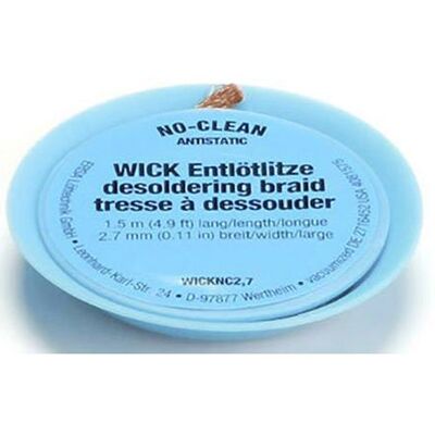 Ersa Desoldering Wick - 1.50m - Fine Capillarity - Solder Removal Ersa Desoldering Wick - 1.50m - Fine Capillarity - Solder Removal