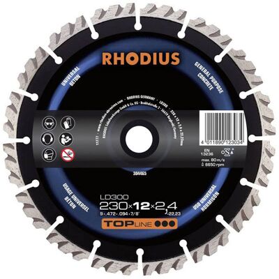 Rhodius LD300 Diamond Cutting Disc - For Medium to Hard Materials Rhodius LD300 Diamond Cutting Disc - For Medium to Hard Materials