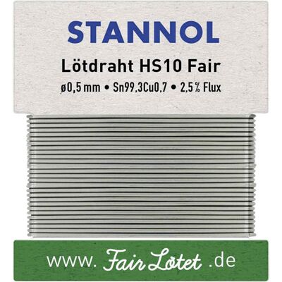 Stannol HS10Fair Sn99,3Cu0,7 - Solder Wire Stannol HS10Fair Sn99,3Cu0,7 - Solder Wire