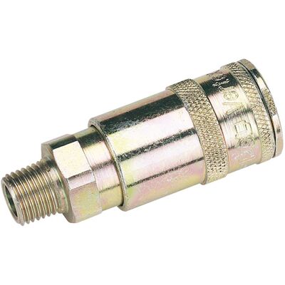 Draper 51402 1/4" Bsp Taper Male Thread Vertex Air Coupling Draper 51402 1/4" Bsp Taper Male Thread Vertex Air Coupling