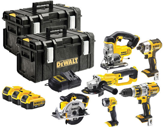 DEWALT DCK694P3 Brushless 3 Speed 6 Piece Kit 18 Volt 3 x 5.0Ah Li-Ion
