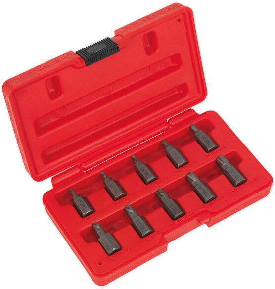 Sealey AK8181 Multi-Spline Screw Extractor Set 10pc