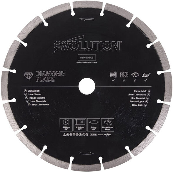 Evolution Power Tools D300SEG-CS General Purpose Diamond Blade 300...