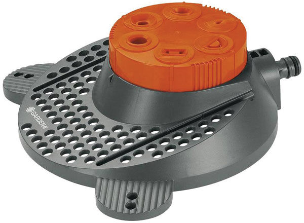 GARDENA 02073-20 Classic Multi-surface Sprinkler 11-100 m² 6 Patterns