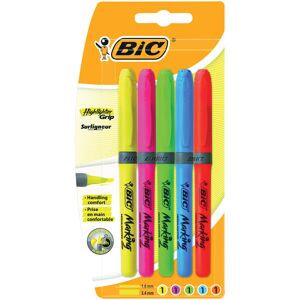 BiC Brite Liner Fluorescent Highlighters Pack of 5 BiC Brite Liner Fluorescent Highlighters Pack of 5