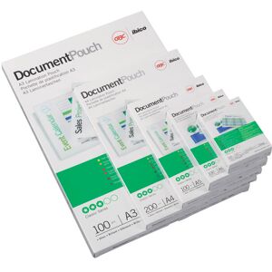 GBC Document Laminating Pouches A3 Gloss 75 Micron Pack of 100 GBC Document Laminating Pouches A3 Gloss 75 Micron Pack of 100
