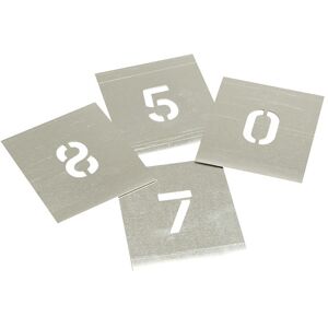 Stencils F1W Set of Zinc Stencils - Figures 1in Walleted Stencils F1W Set of Zinc Stencils - Figures 1in Walleted