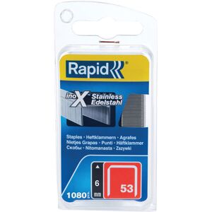Rapid Uk Rapid 40109510 53/8B 8mm Stainless Steel Fine Wire Staples (Box 1080) Rapid Uk Rapid 40109510 53/8B 8mm Stainless Steel Fine Wire Staples (Box 1080)