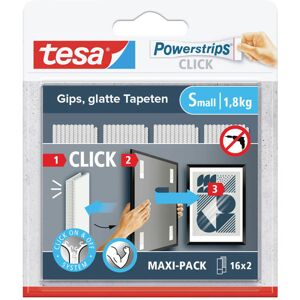 tesa 77722-00020-00 Powerstrips CLICK Large Adhesive Hooks 85mm x ... tesa 77722-00020-00 Powerstrips CLICK Large Adhesive Hooks 85mm x ...