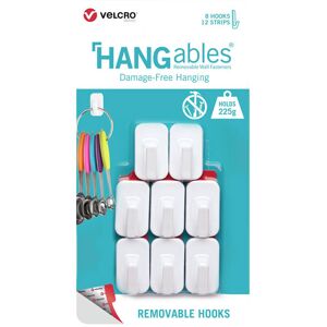 Velcro White Self-adhesive Hooks - 450G Set of 2 Velcro White Self-adhesive Hooks - 450G Set of 2