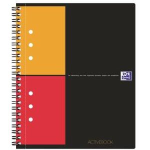 Oxford 100102880 Notepad Grey Orange Red A5+ Squared 80 Sheets Oxford 100102880 Notepad Grey Orange Red A5+ Squared 80 Sheets