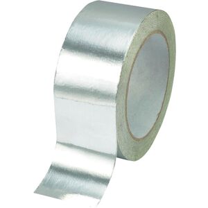 TRU COMPONENTS Aluminium Tape - Silver - 50m x 25mm - Waterproof Repair TRU COMPONENTS Aluminium Tape - Silver - 50m x 25mm - Waterproof Repair