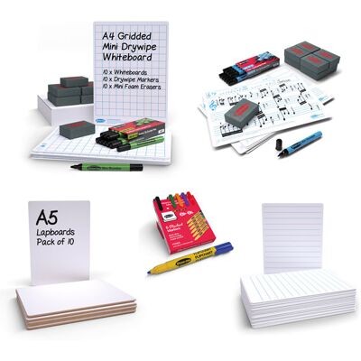 Show-me WBL30 Basics Pack 30 lined drywipe boards Show-me WBL30 Basics Pack 30 lined drywipe boards