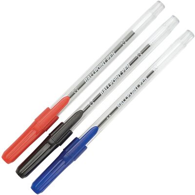 Rapid Clear Ball Pens - Black - Pack of 50 Rapid Clear Ball Pens - Black - Pack of 50