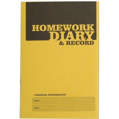 Silvine EX205 A6 Homework Diary Pack of 20 Silvine EX205 A6 Homework Diary Pack of 20