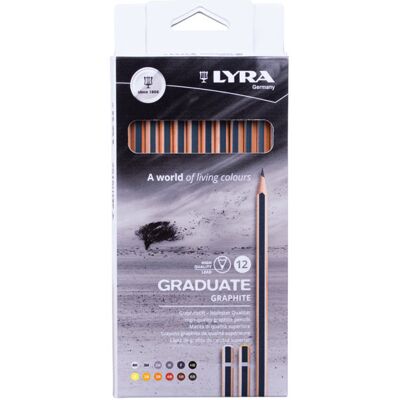 Lyra 1171061 Graduate Graphite Box Artistic Drawing Pencils 6 Piece Lyra 1171061 Graduate Graphite Box Artistic Drawing Pencils 6 Piece