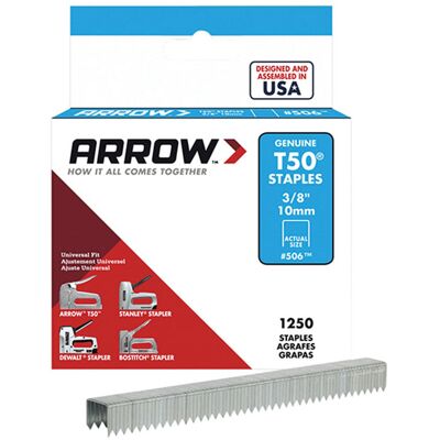 Arrow A50CT24 T50 Staples Ceiltile 13mm Box 1250 Arrow A50CT24 T50 Staples Ceiltile 13mm Box 1250