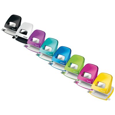 Leitz Hole Punch WOW 50081001 Metal 2-Hole 30-Sheet Capacity White Leitz Hole Punch WOW 50081001 Metal 2-Hole 30-Sheet Capacity White