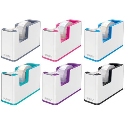 Leitz Tape Dispenser Including Tape WOW Ice Blue Leitz Tape Dispenser Including Tape WOW Ice Blue
