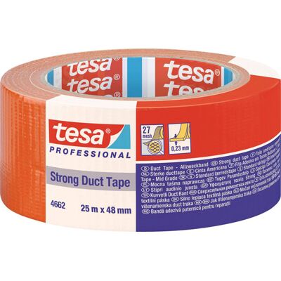 tesa 04662-00195-01 duct Tape orange 25m x 48mm strong Adhesive fl... tesa 04662-00195-01 duct Tape orange 25m x 48mm strong Adhesive fl...